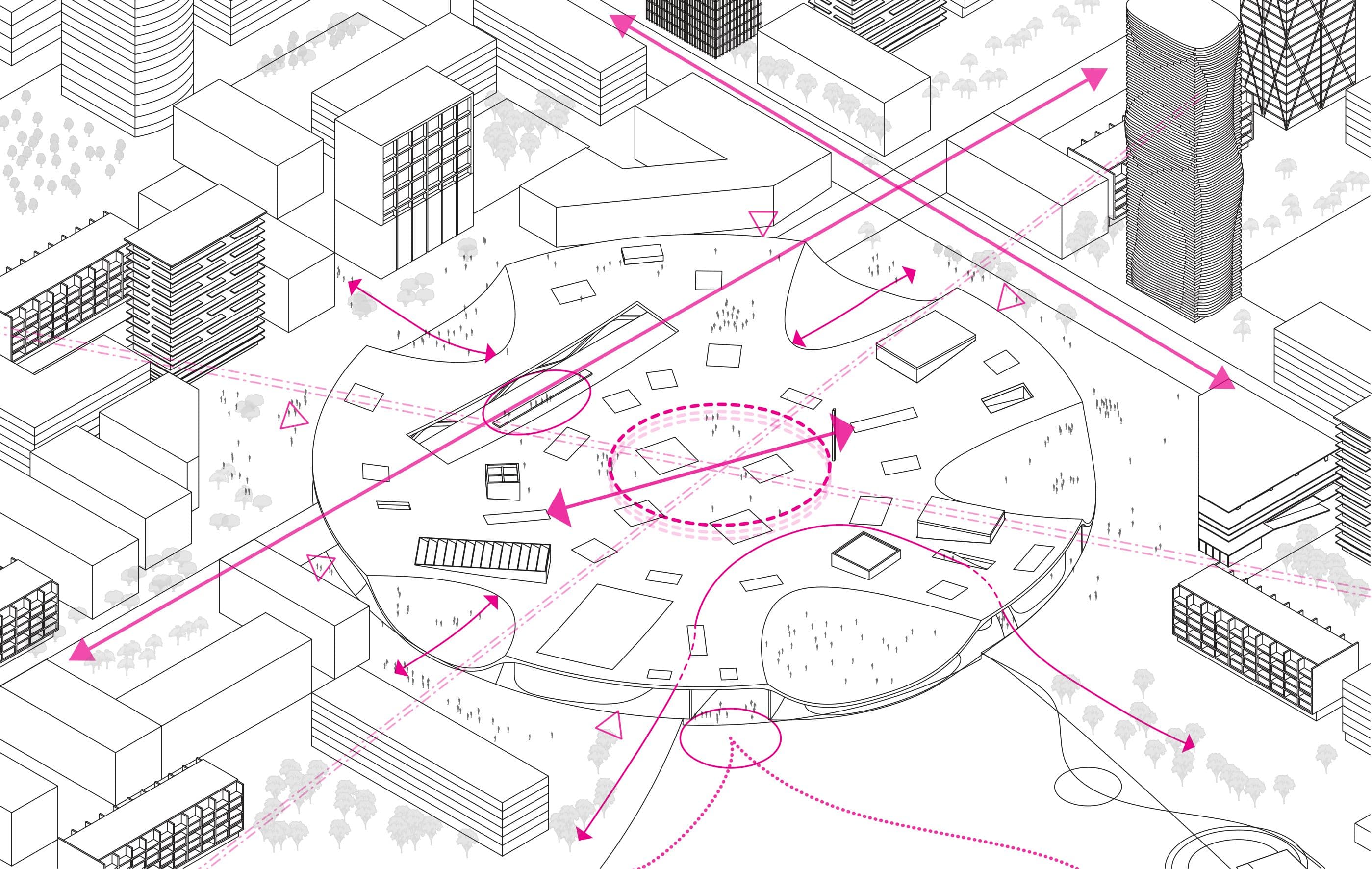 Camellia Circus — scenario diagram, peak hour
