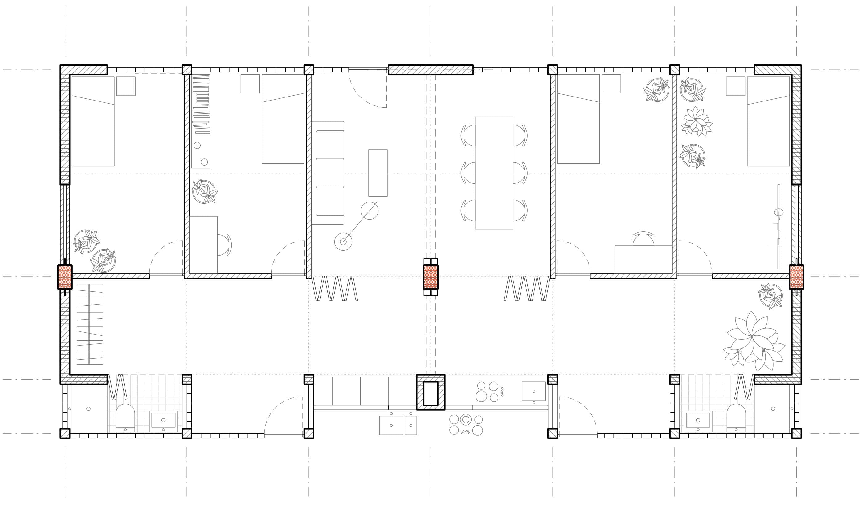 The Modern Villa — unit plan, the sharehouse